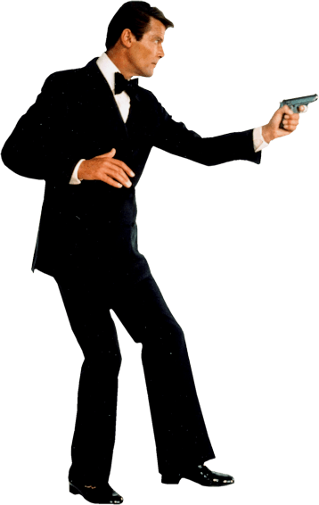 Roger Moore James Bond - Roger Moore James Bond Png (358x566), Png Download