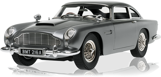Aston Martin Db5 Goldfinger Diecast Model Car (680x334), Png Download
