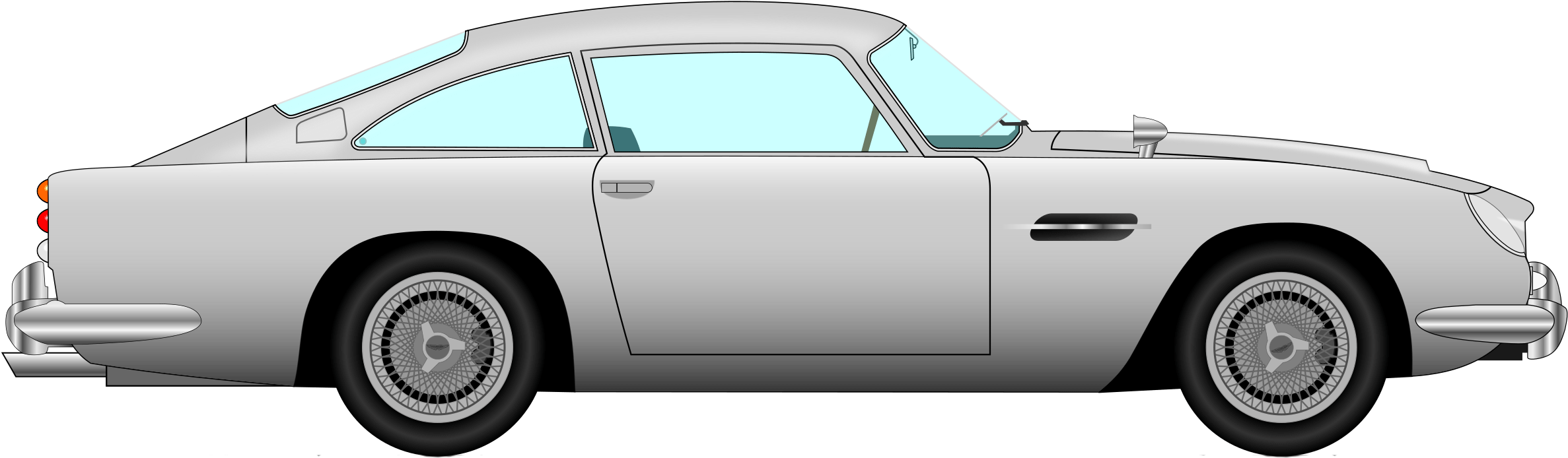 James Bond Clipart Spectre - Aston Martin Db5 Png (2400x1855), Png Download