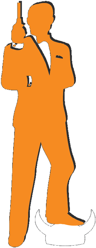 James Bond Clipart Cover - Clip Art (342x833), Png Download