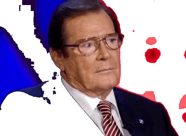 James Bond Actor Roger Moore - Actor (622x458), Png Download
