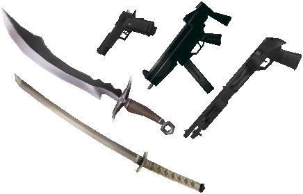 Raidou 1 Kyouji Proto 2 Weapons - Weapon (436x280), Png Download