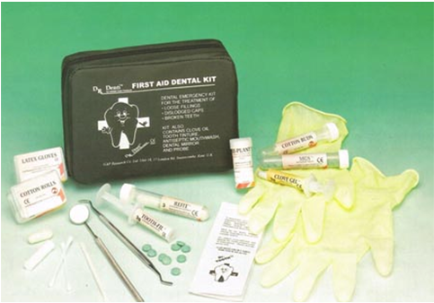 The Dr Denti First Aid Dental Kit Is The First Dental - Dental First Aid Kit (482x431), Png Download