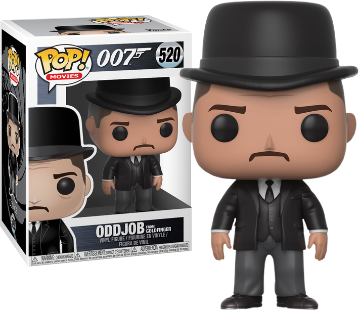 Oddjob Pop Vinyl Figure (movies - James Bond Pop Figures (710x613), Png Download