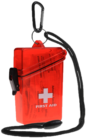 First Aid Kit - Witz Waterproof First Aid Kit, Clear Red (577x500), Png Download