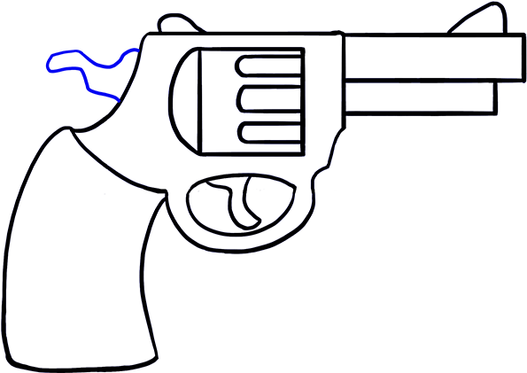 Weapon Clipart Easy Drawing - Drawing (678x600), Png Download