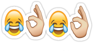 View Samegoogleiqdbsaucenao Sticker,375x360 - Laughing Emoji Ok Emoji (375x360), Png Download
