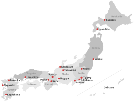 Com Map Of Japan - Japan Map Japan Guide (480x349), Png Download