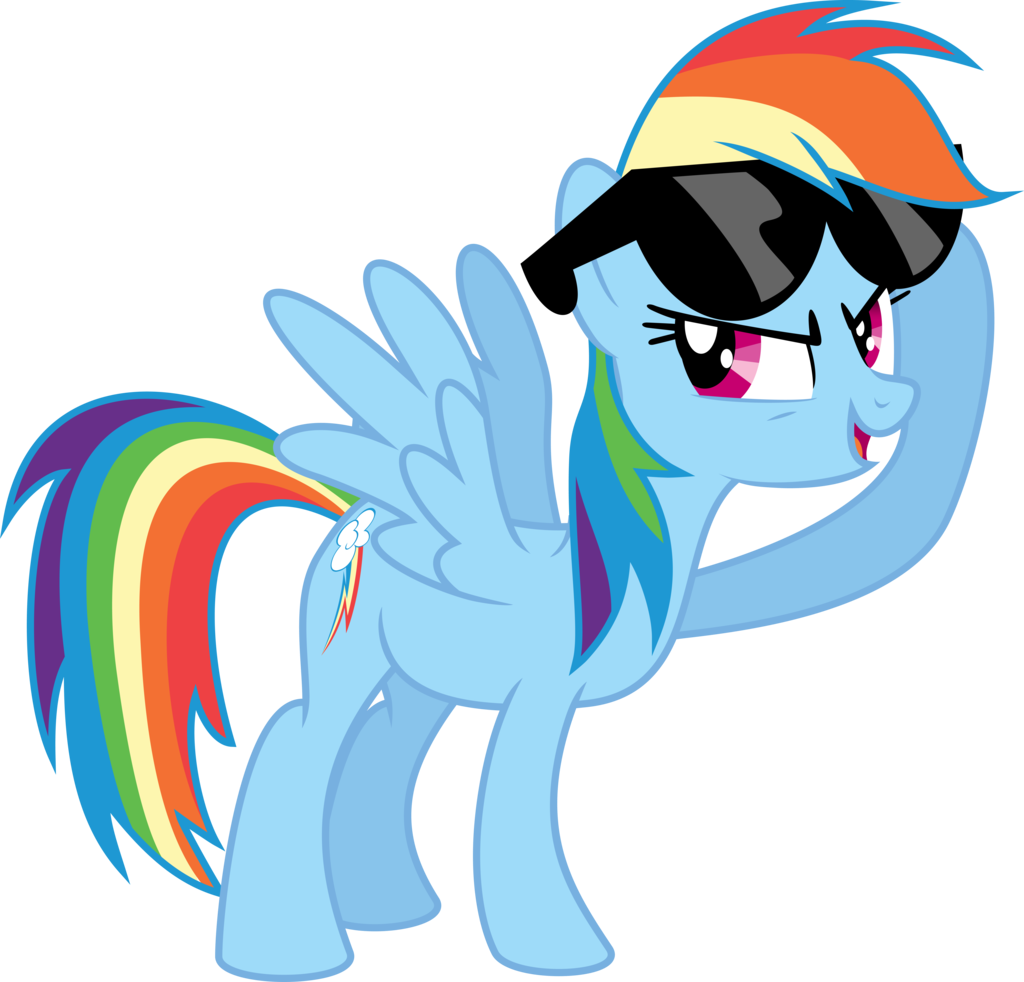 Rainbow Lollipop Png - Rainbow Dash (1024x982), Png Download