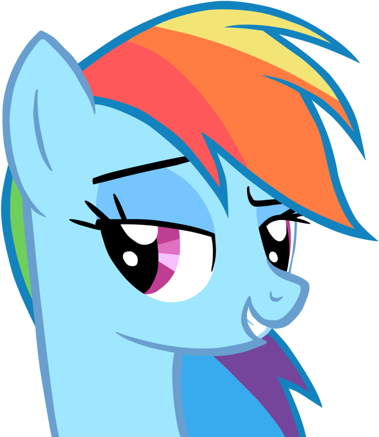 Smile Vector Rainbow Dash - Bulls I Toy My Little Pony Mystery Watch Blind Pack (900x900), Png Download