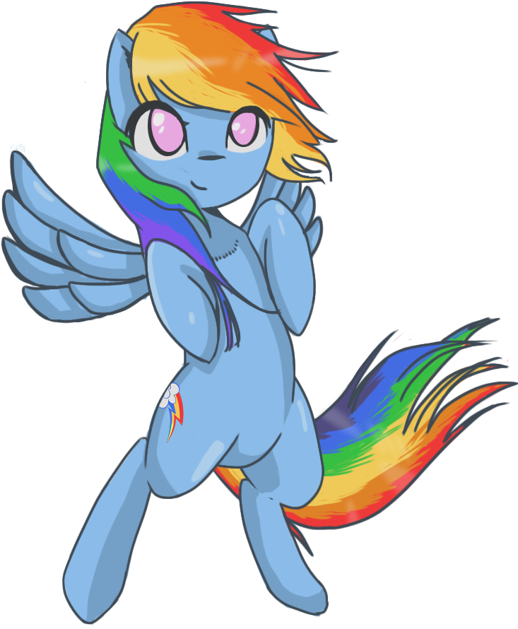 Post 27609 0 97644800 1427610854 Thumb - Rainbow Dash Art Png (738x900), Png Download