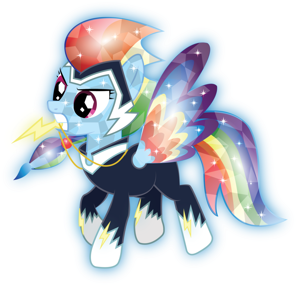 Picture Transparent Stock Zapp By Infinitewarlock On - Mlp Rainbow Dash Crystal (1024x960), Png Download