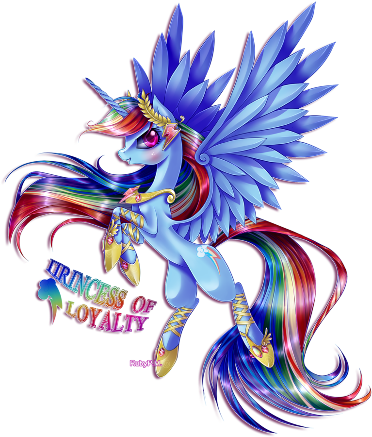 My Little Pony Friendship Is Magic Princess Rainbow - My Little Pony Princess Of Loyalty (808x988), Png Download
