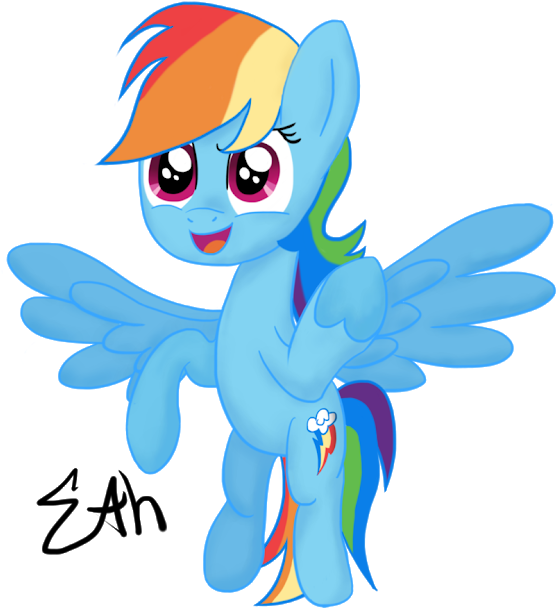 [36] Source Rainbow Dash - Cartoon (592x650), Png Download