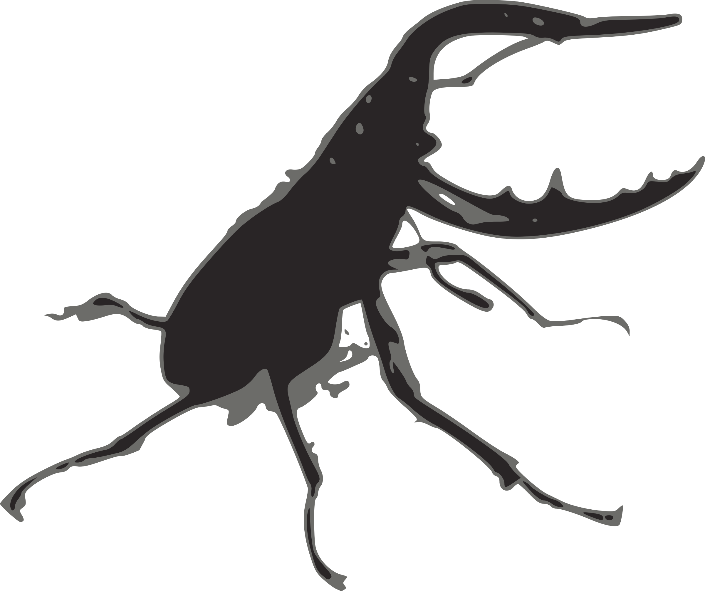 Svg Free Big Image Png - Stag Beetle Png (2400x2012), Png Download