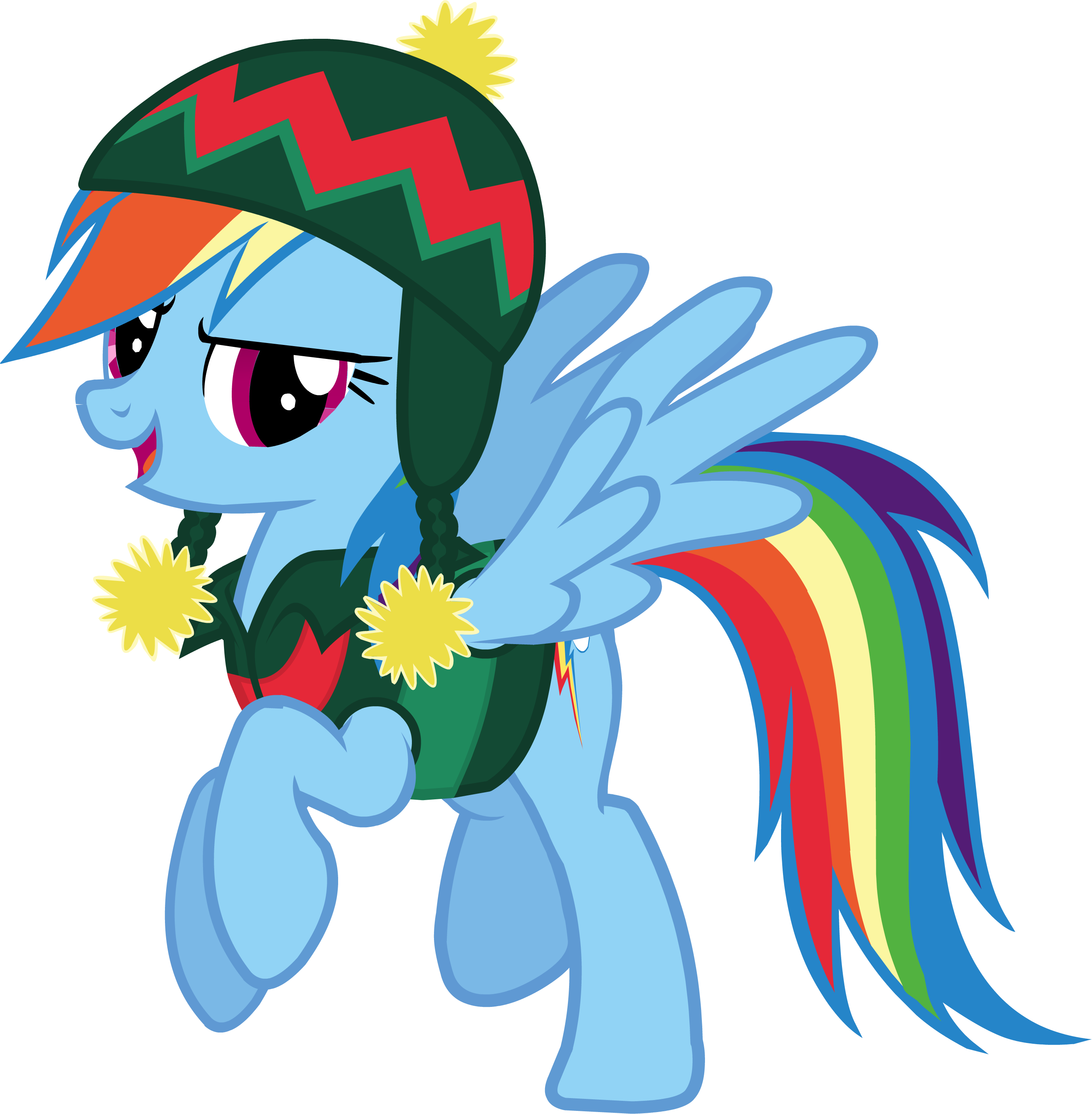 Rainbow Dash Hearth's Warming Eve Card Creator - Rainbow Dash Hearth's Warming Eve (2813x2871), Png Download