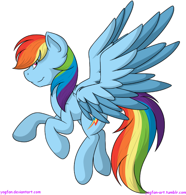 [commission] Rainbow Dash By Yogfan - Cartoon (604x650), Png Download