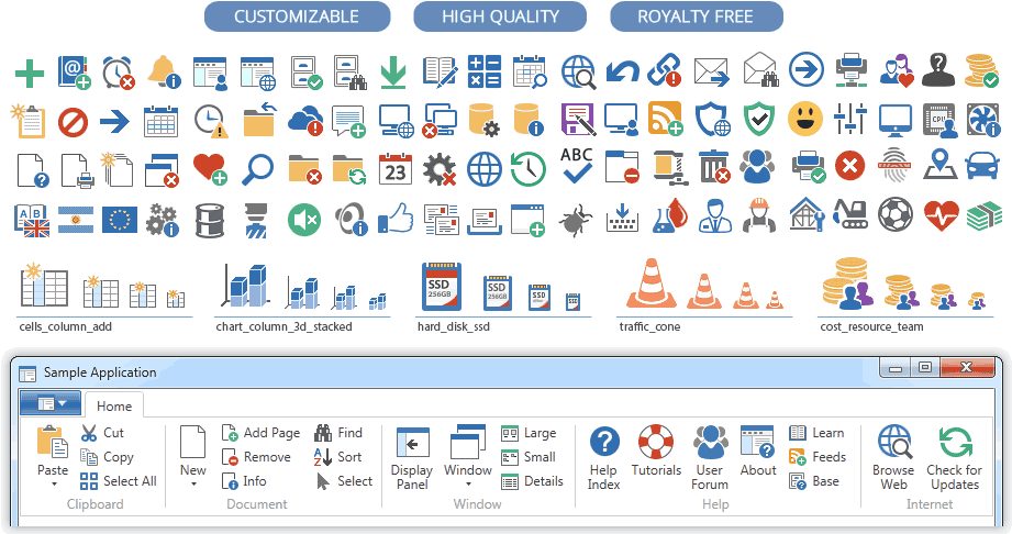 Sizes 16x16, 20x20, 24x24, 32x32, 40x40, 48x48, - Windows 10 Pixel ...