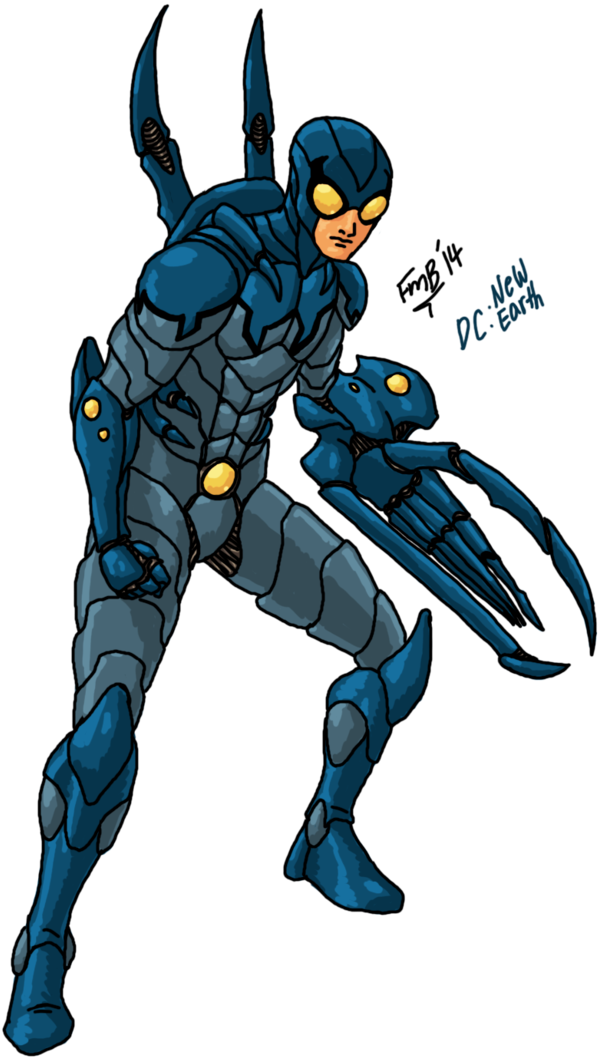 Beetles Clipart Blue Beetle - Ted Kord (720x1108), Png Download