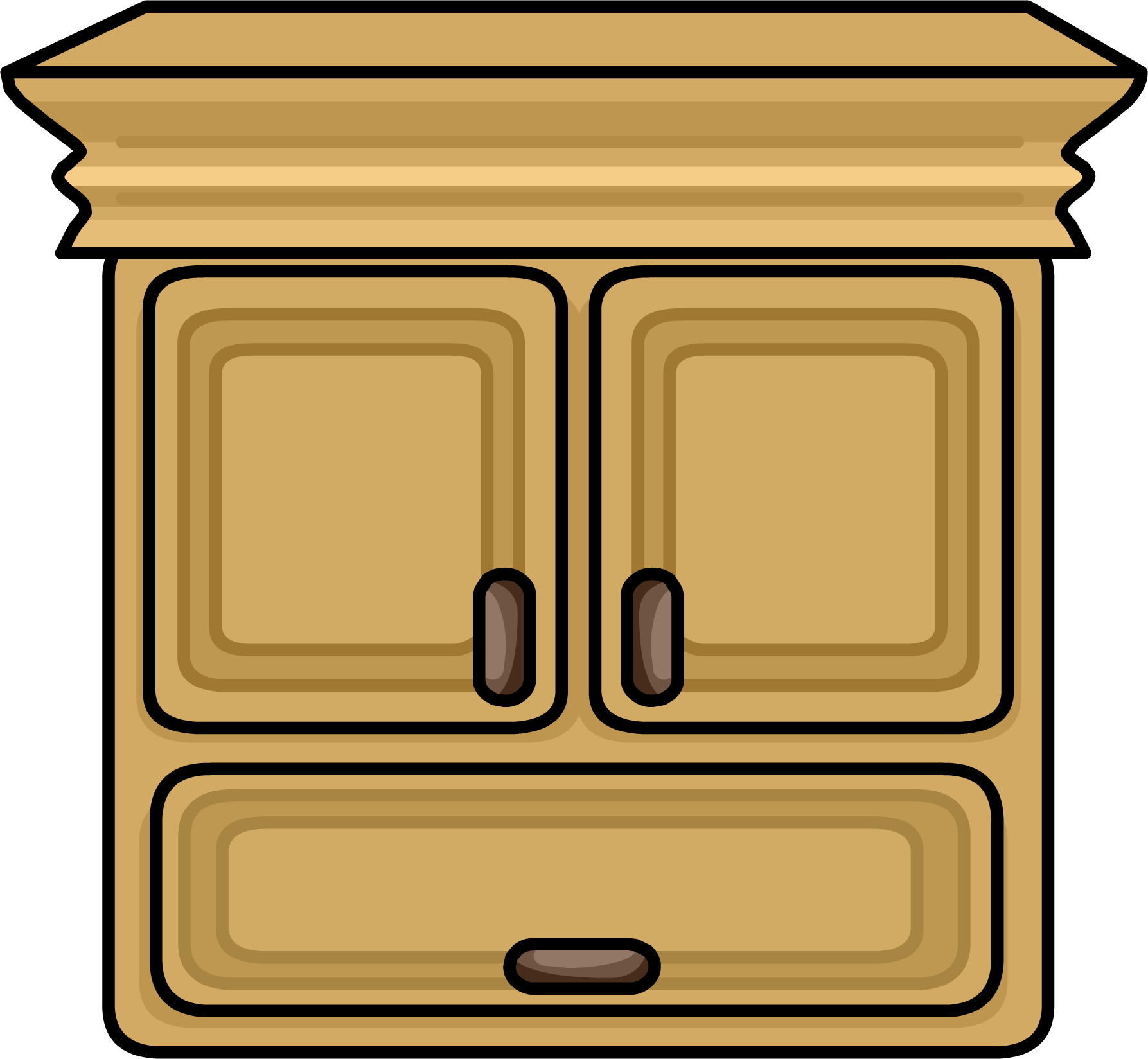 Cabinet Sprite 004 - Portable Network Graphics (1787x1649), Png Download