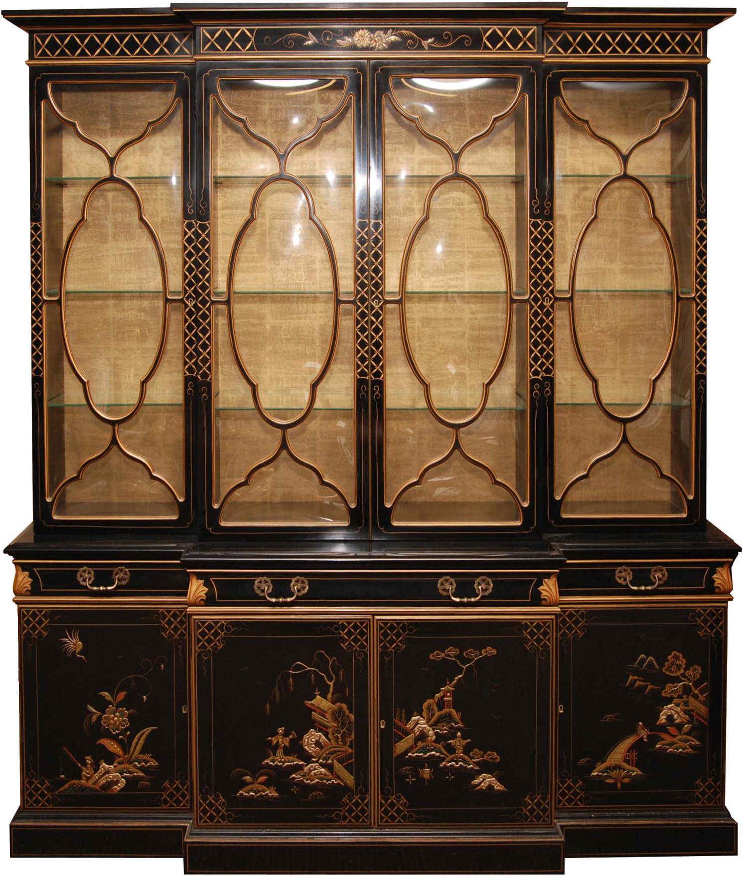 Bull Summoning China Cabinet Cut - Furniture (1760x1920), Png Download