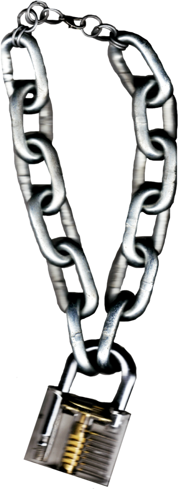 Xxl Padlock Necklace (1000x1000), Png Download