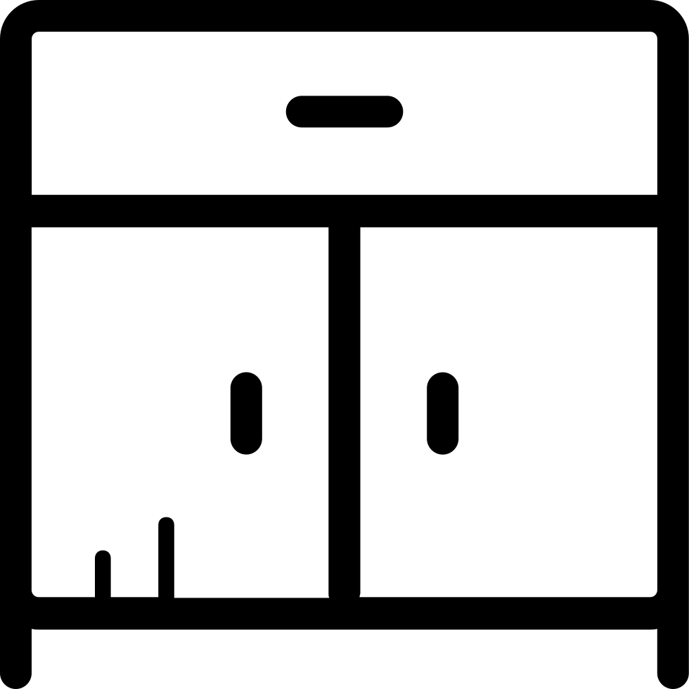 Kitchen Cabinet Comments - Kitchen Cabinet Icon (980x980), Png Download