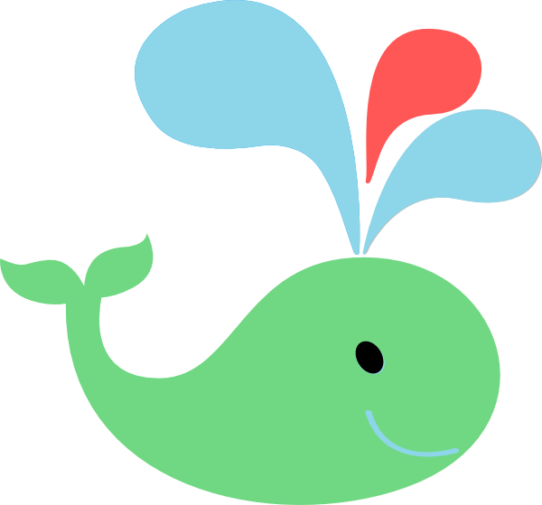 How To Set Use Green Red Blue Whale Clipart (600x559), Png Download
