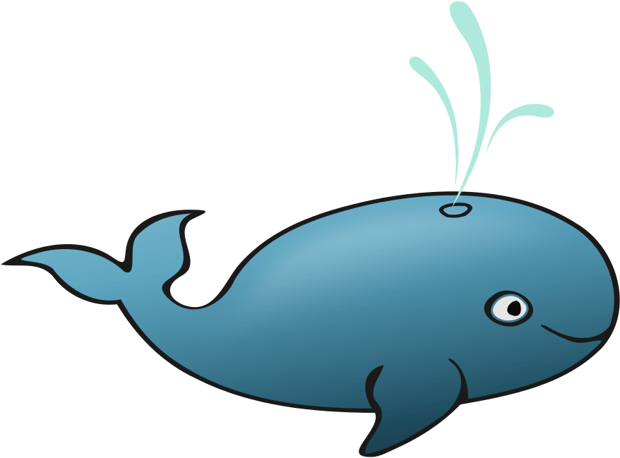 Blue Whale Outline Rooweb Clipart - Clip Art (1000x866), Png Download