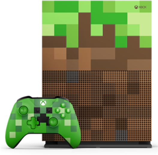 1 Minecraft Xbox Header - Minecraft Limited Edition Xbox One S (1200x675), Png Download