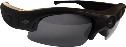 Hd Video Recording Sunglasses - Cyclops Glasses Transparent (438x350), Png Download