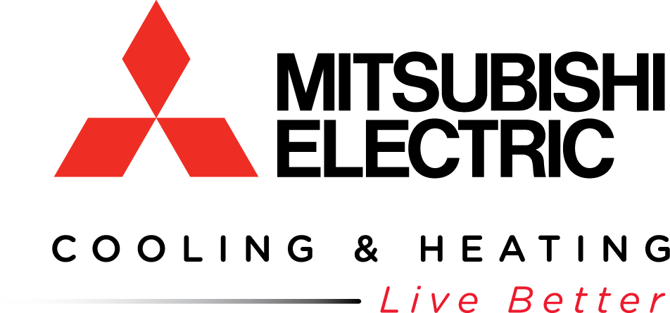 Mitsubishi Heating & Cooling - Mitsubishi Electric Cooling And Heating Logo (952x445), Png Download