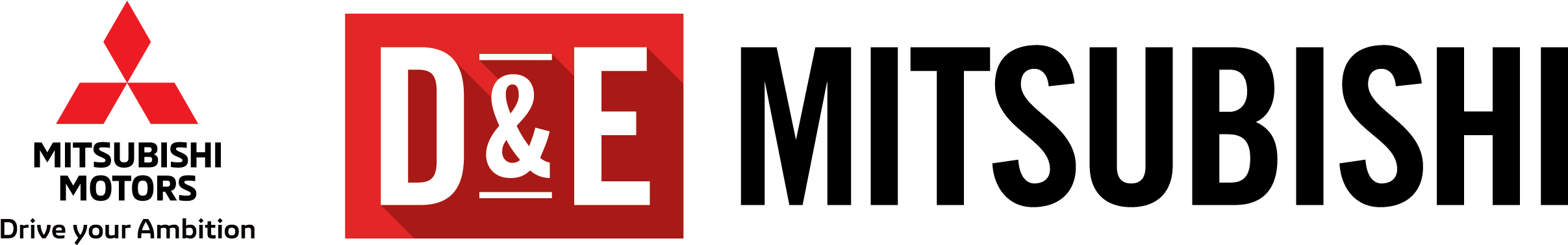 D&e Mitsubishi Logo - Mitsubishi Motors (2694x597), Png Download