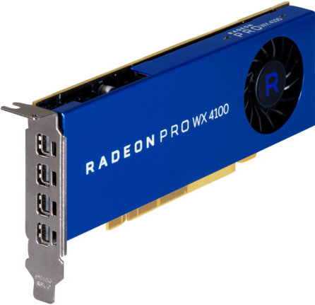 Amd Radeon Pro Wx 4100 4gb Graphics Card - Radeon Pro Wx 2100 (474x356), Png Download