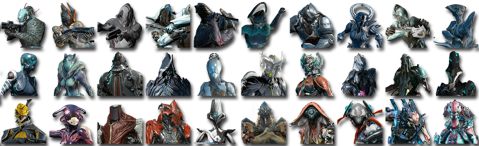 2906056-warframe Lineup (960x293), Png Download