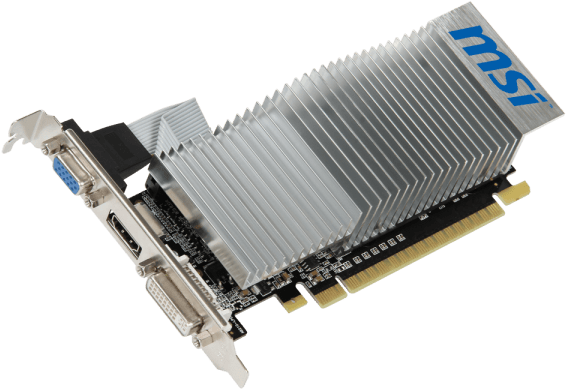 1gb Msi Nvidia Geforce 210 Graphics Card - Nvidia Geforce 210 Msi (600x480), Png Download