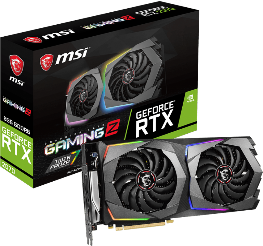 Msi Geforce Rtx 2070 Gaming Z 8gb Graphics Card - Msi Geforce Gtx 1070 Ti Armor 8g Graphics Card (1024x819), Png Download