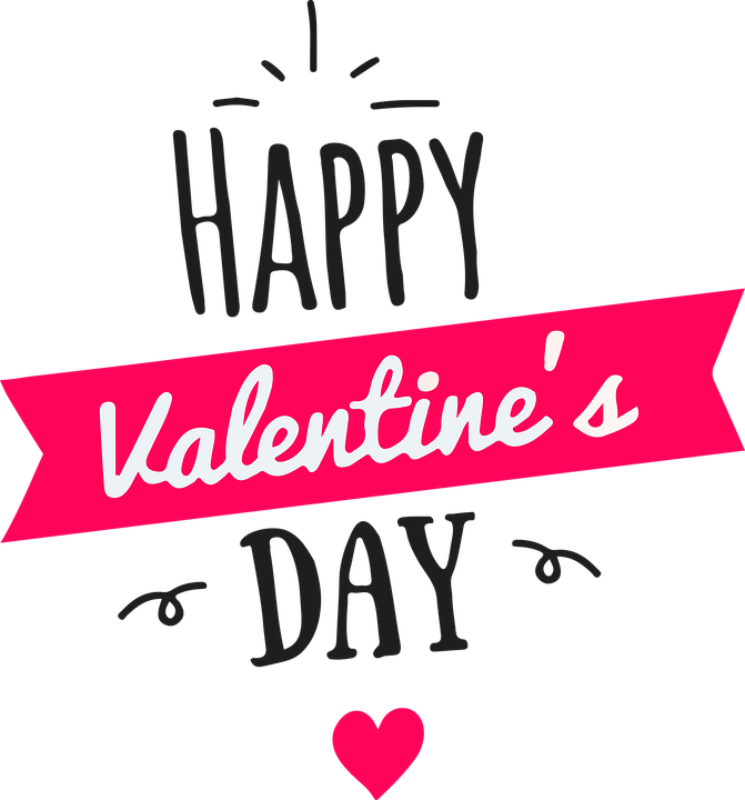 14 February Png Photo - Happy Valentines Day Png (671x720), Png Download