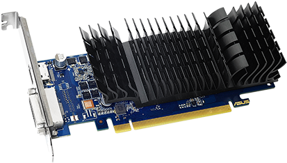 Exclusive Asus-designed Heatsinks With Large Surface - Gt 1030 Asus (500x300), Png Download