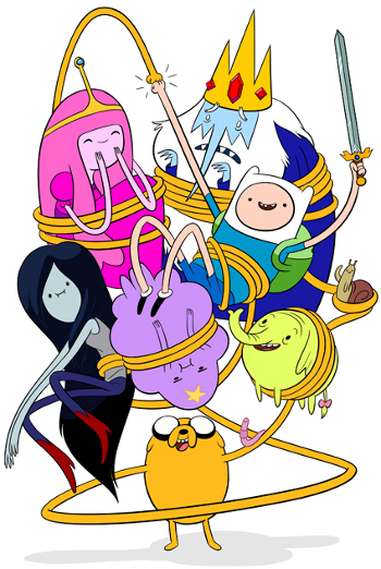 Adventure Time Cast, Adventure Time Tattoo, Adventure - Finn E Jake Adventure Time (350x522), Png Download