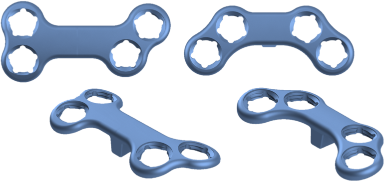 Wedge Plates (1000x433), Png Download