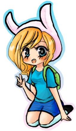 Adventure Time With Finn And Jake Images Fionna Wallpaper - Anime Adventure Time Png (300x440), Png Download