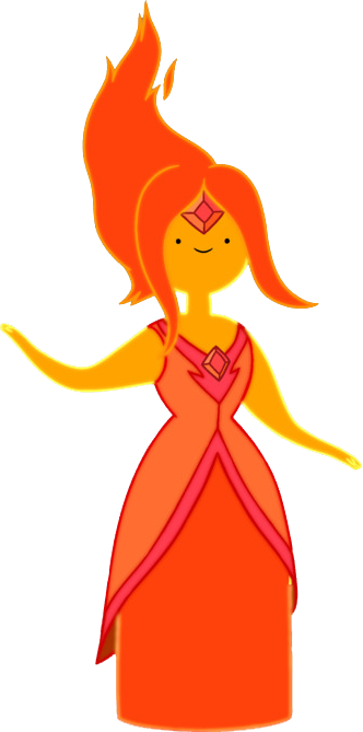 Adventure Time Flame Princess (332x669), Png Download