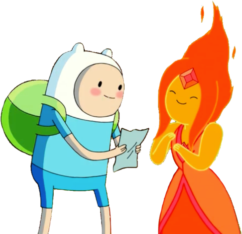 Hora De Aventura Princesa Flama (500x470), Png Download