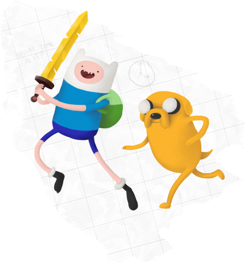 Finn And Jake Adventure Time Fanart - Cartoon (880x907), Png Download