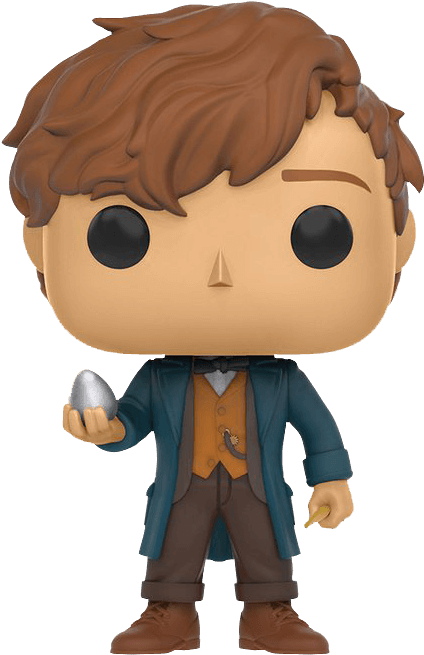 Fantastic Beasts Newt Scamander Pop Figure - Fantastic Beasts Pop Vinyl (664x664), Png Download