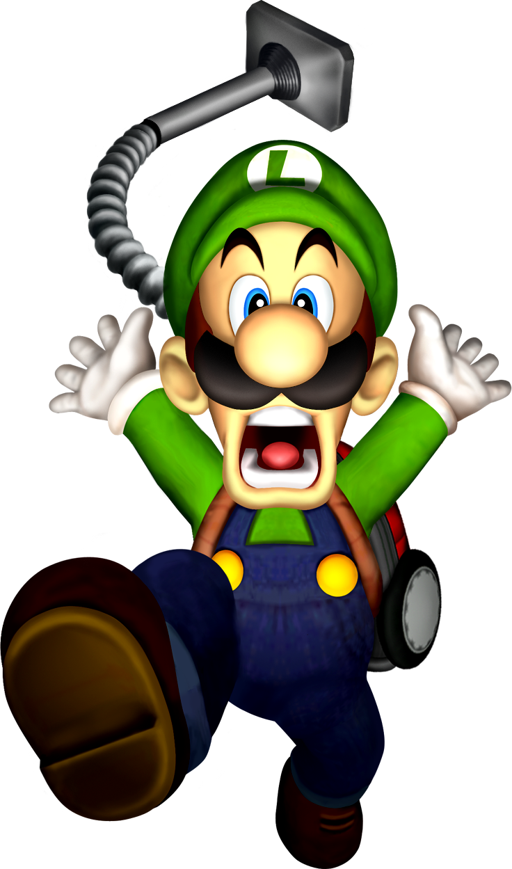 Removed It - Luigi's Mansion Luigi Png (736x1249), Png Download