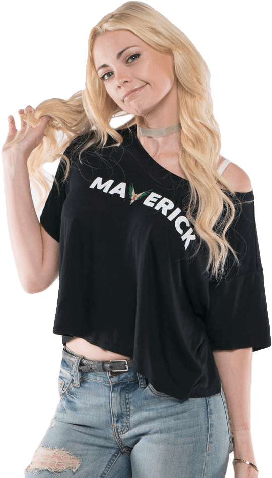 Text Flowy Boxy Tee Be A Beamaverick - Girl (750x1000), Png Download