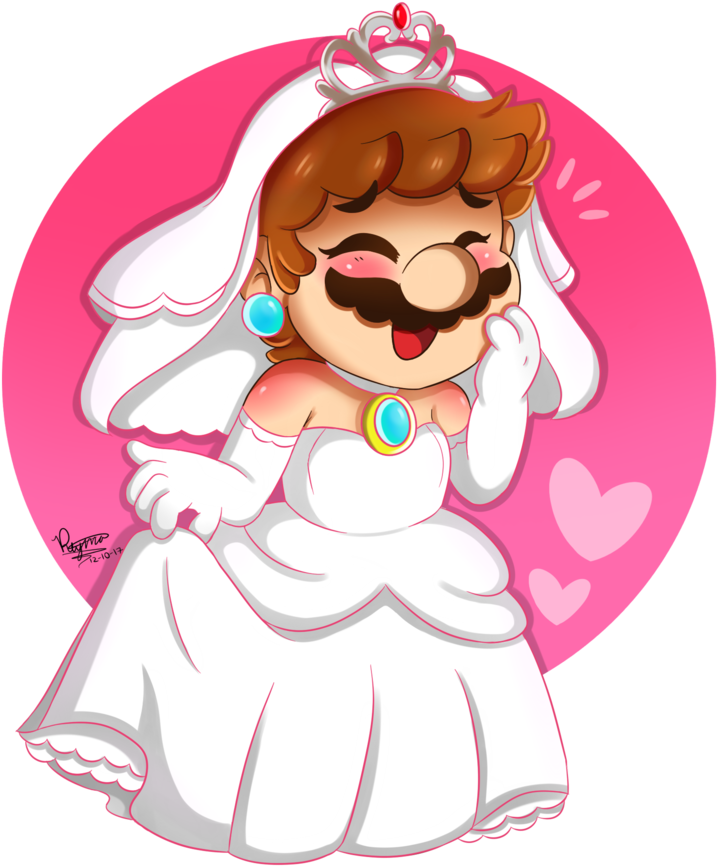 Beautiful Bride - Mario Series (856x934), Png Download