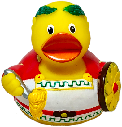 Italian Roman Rubber Duck - Rubber Duckies (500x500), Png Download